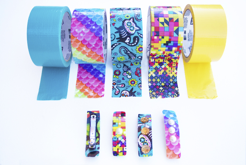 Love My Tapes: Fabric Tape Snap Clips  Hair clips diy, Fabric tape,  Handmade hair accessories
