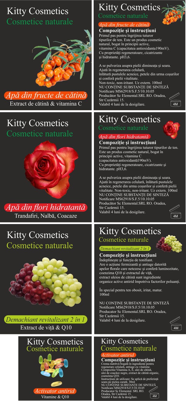 Etichete Kitty Cosmetics