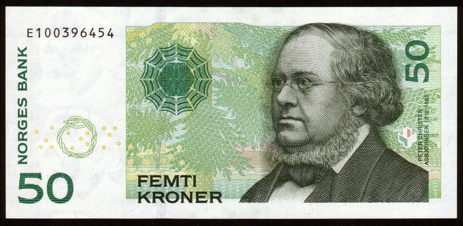 Currency of Norway 50 Norwegian Kroner note