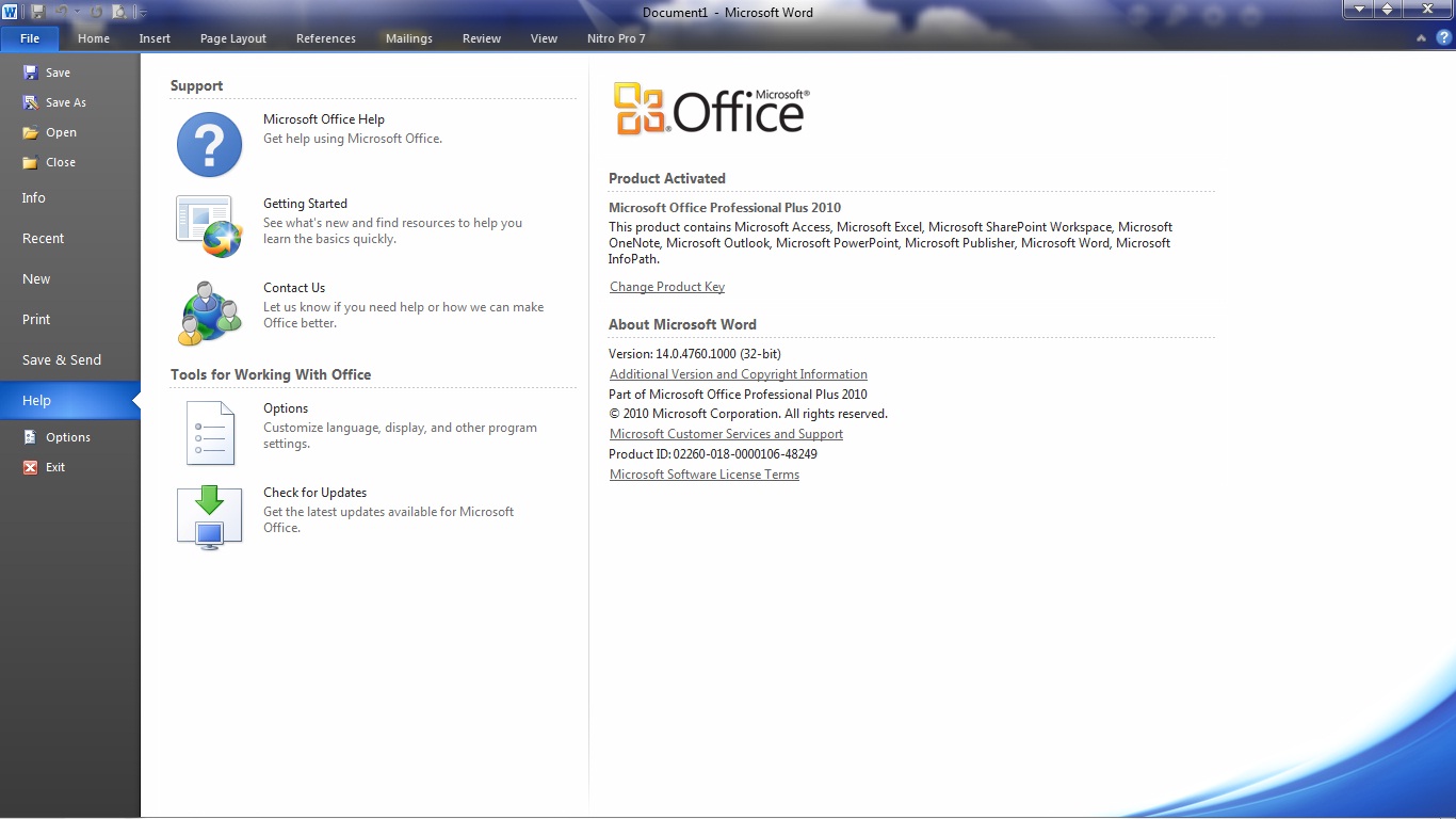 Крякнутый офис 10. Microsoft профессиональный плюс 2010. Office 2010 Интерфейс. Офис Профешинал Майкрософт 2010. Майкрософт 2010 64 бит.
