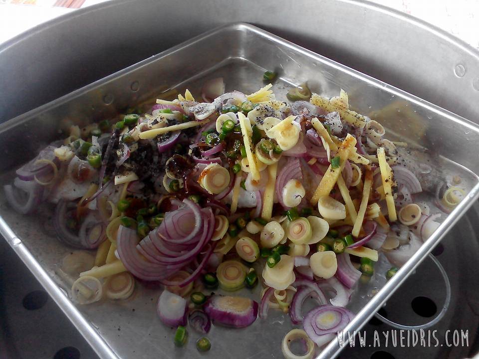 Resepi Mudah | Ikan Siakap Stim - Ayue Idris