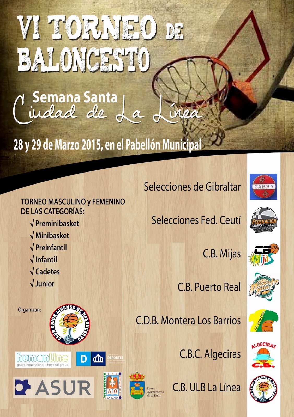 VIVE EL BASKET CON EDUARDO BURGOS VI Torneo de Baloncesto de Semana