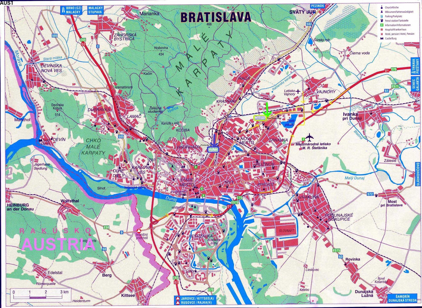 Bratislava Mapa Mesta
