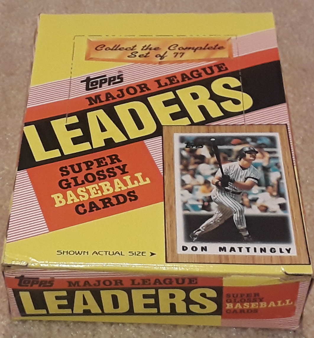From a 1980s Baseball Card Collector Recently acquired unopened 80's