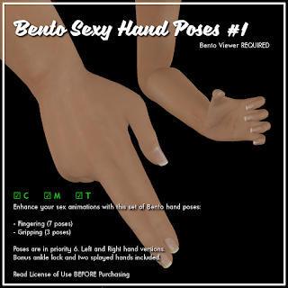 [Black Tulip] Poses FP - BENTO Sexy Hand Poses Kit #1