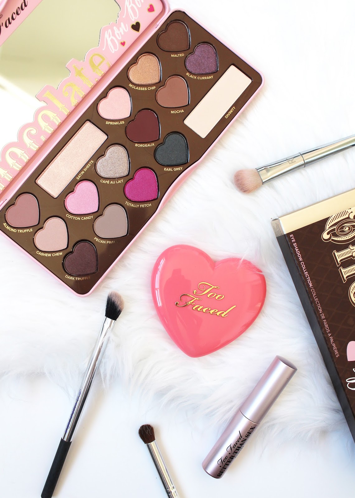 TOO FACED | Chocolate Bon Bons Eyeshadow Collection - Review + Swatches - CassandraMyee