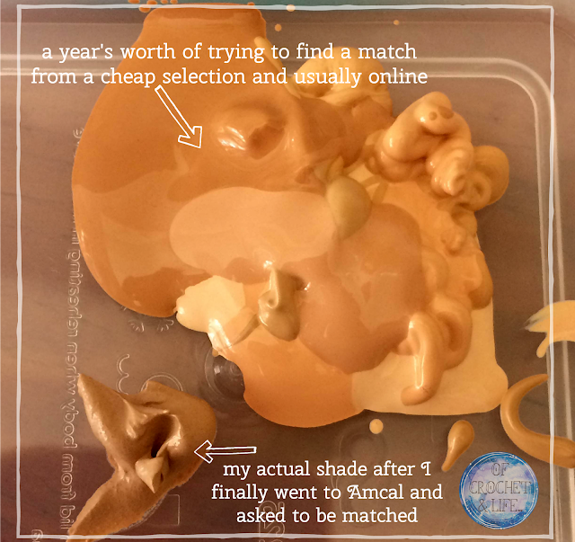 pre-mixed foundations aka flesh coloured gloop