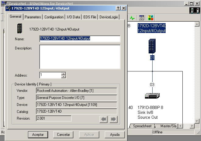 Notas de automatización: Mapeando una red DeviceNet en un controlador ...