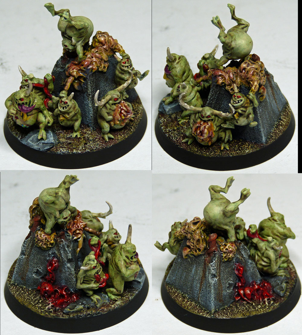 Blessings of the Plaguefather - Nurglings. 