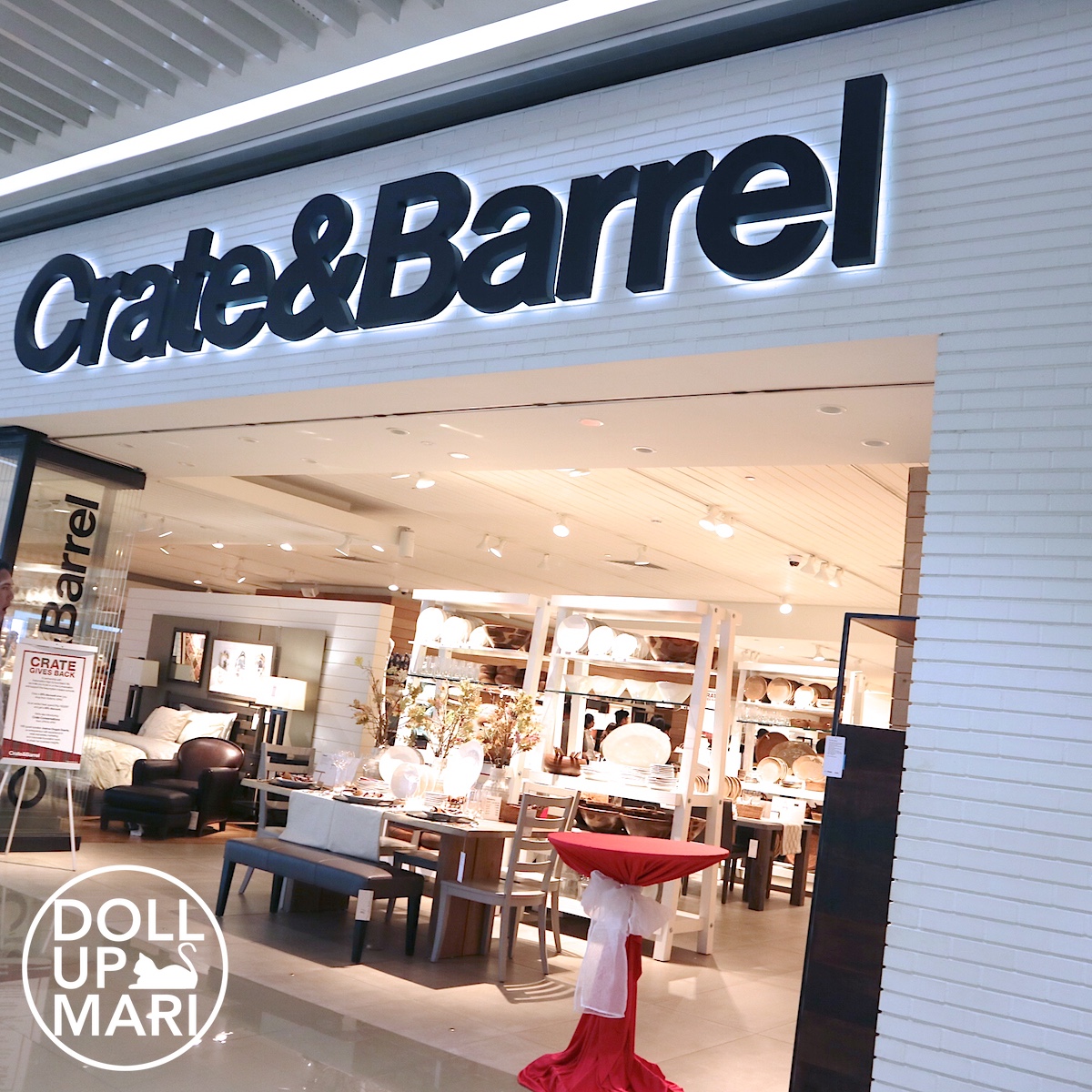 Crate And Barrel Entrance Exterior Shot of Crate and Barrel SM AURA Branch