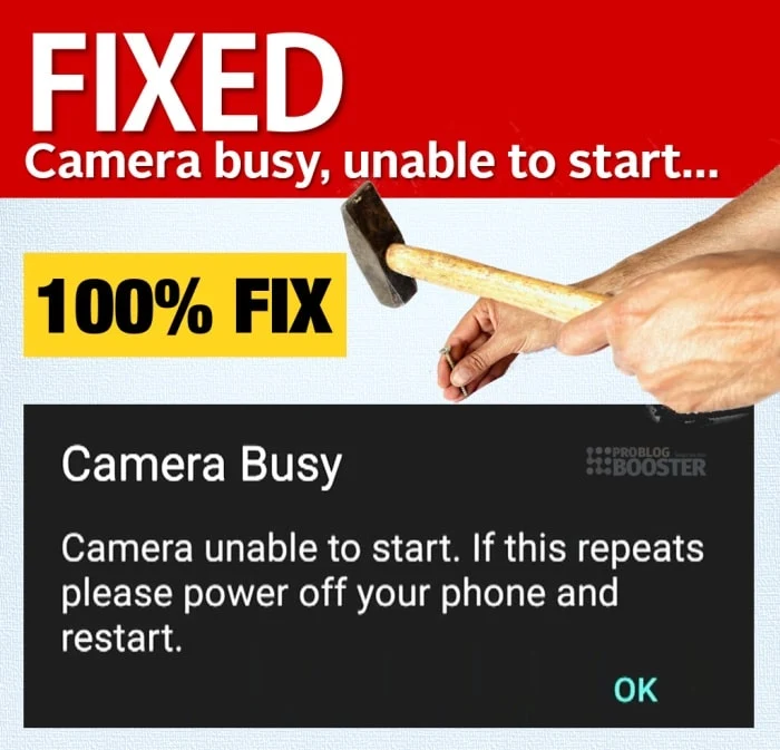 [Fixed] ‌Camera Busy ‌, Unable To Start Error | Solved Android Errors