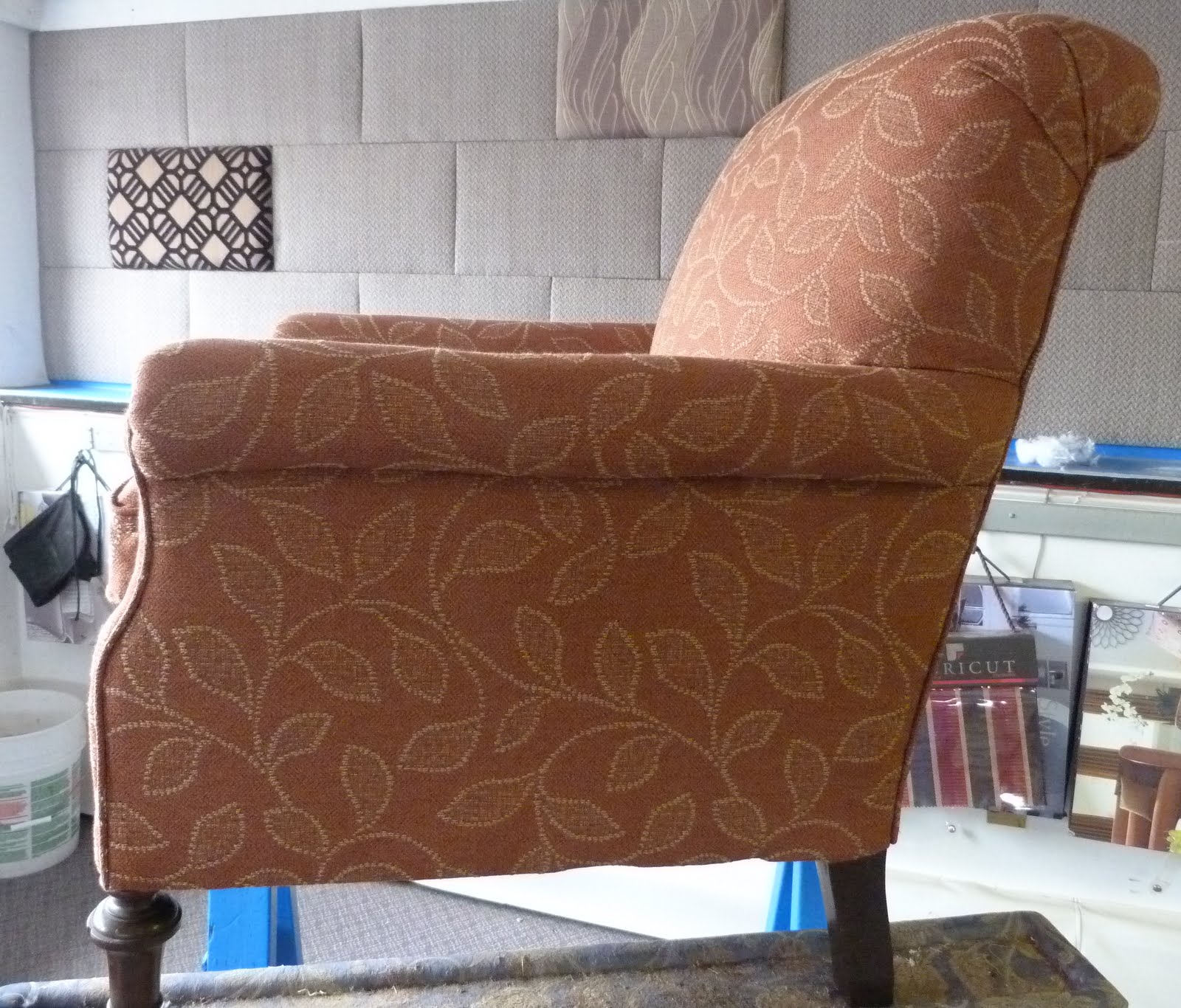 Practical Upholstery Design Studio 1950's living room chair