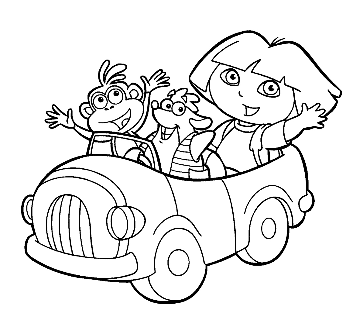 LAMINAS PARA COLOREAR - COLORING PAGES: Dora la Exploradora para ...