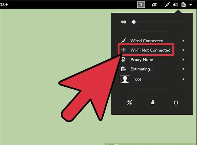 توصل كابل الأنترنت على كالي لينكس 