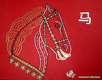 Chinese Horse on the Virtual Refrigerator art link-up hosted by Homeschool Coffee Break @ kympossibleblog.blogspot.com