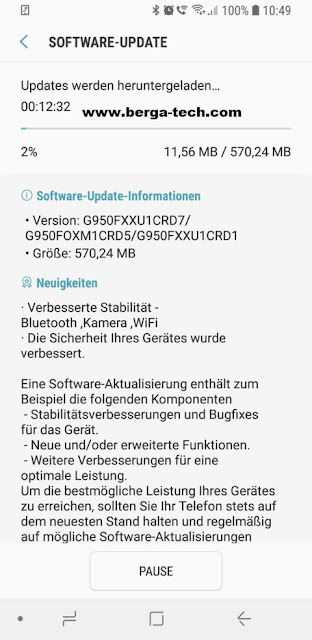 Install the latest Galaxy S8 (Plus) 2018 Security Patch G950FXXU1CRD1 and G955FXXU1CRD1