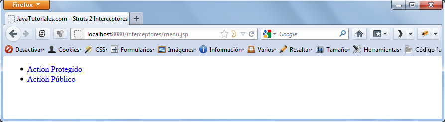 Tutoriales de Programacion Java: Struts 2 - Parte 6: Interceptores