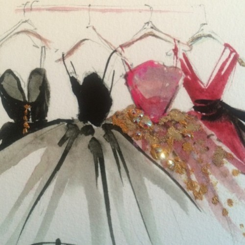 Beautiful fashion illustration by Katie Rodgers
