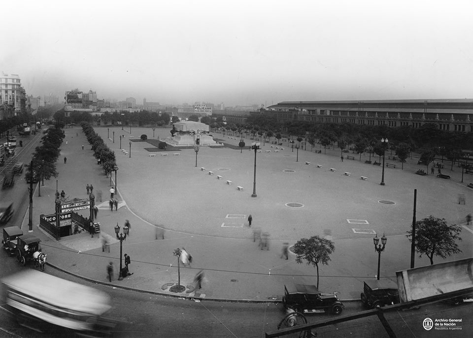 Plaza Once de Septiembre, Buenos Aires c.1930. Fotos Antiguas de