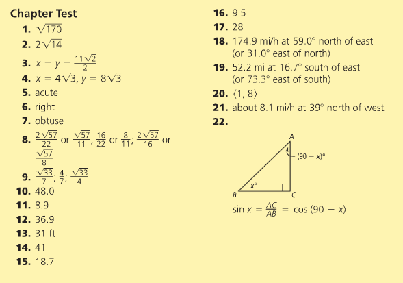 Geometry homework practice workbook answers image