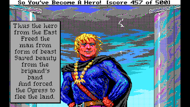 Screenshot from Quest for Glory 1 EGA