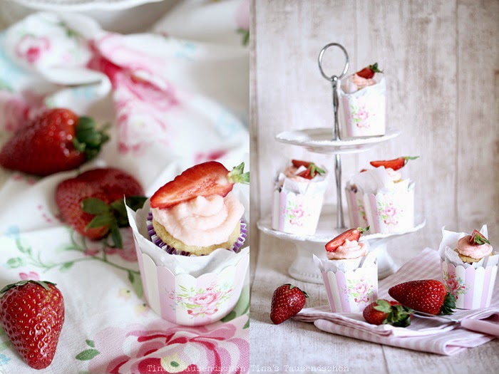 Erdbeer-Daiquri-Cupcakes