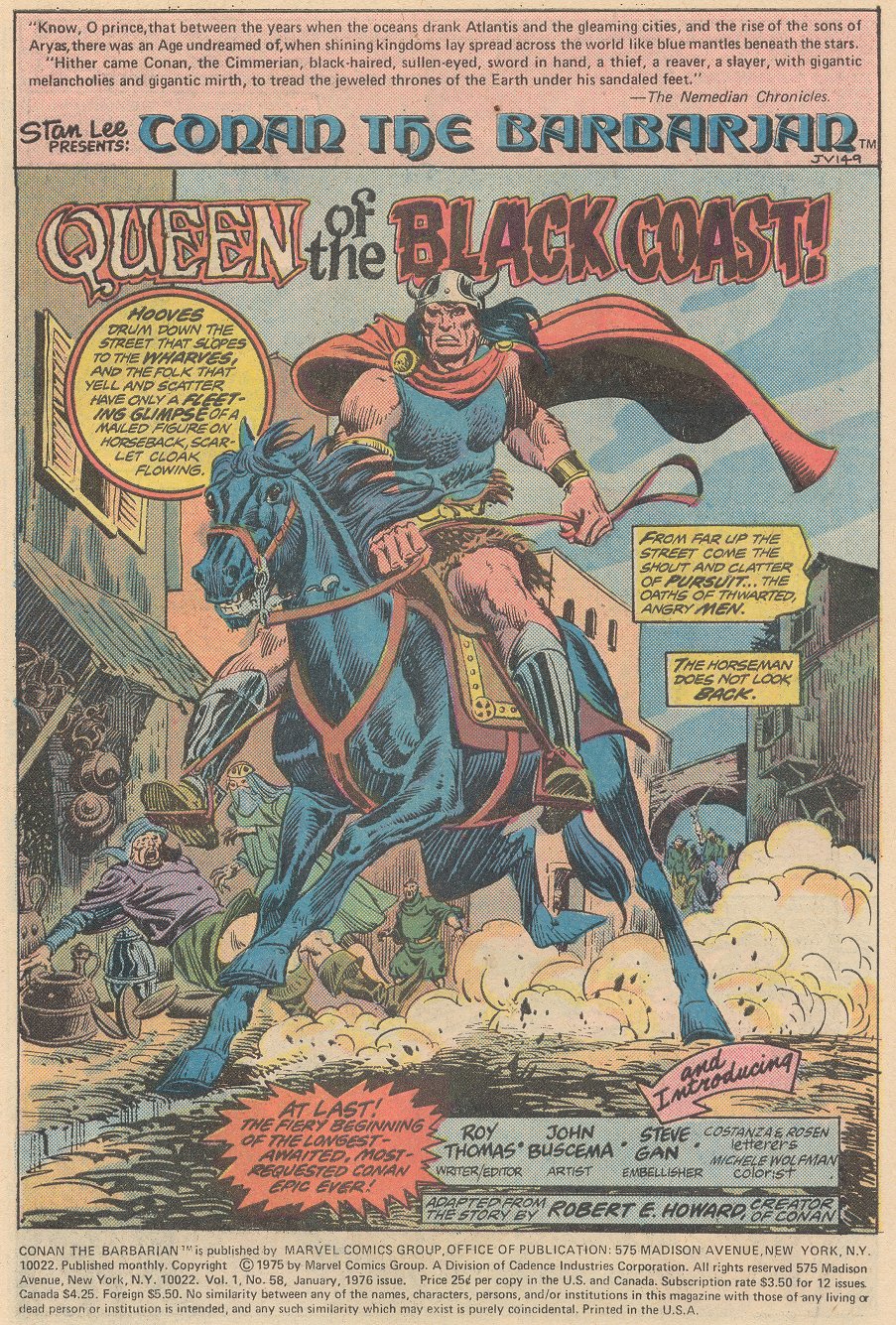 Read online Conan the Barbarian (1970) comic -  Issue #58 - 2