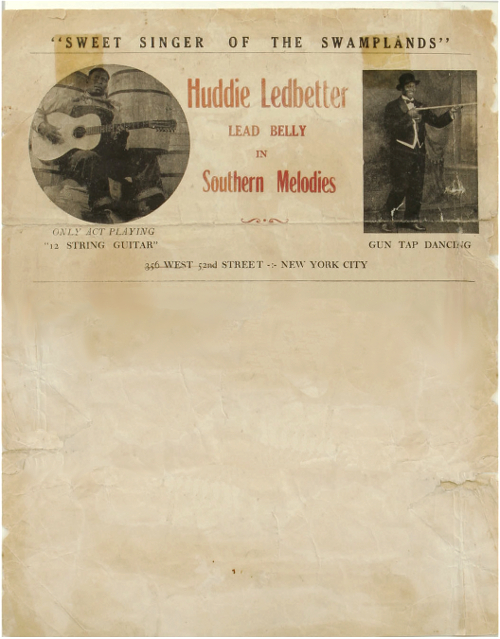 DEEP BLUES Leadbelly and Silas Green From New Orleans Letterheads