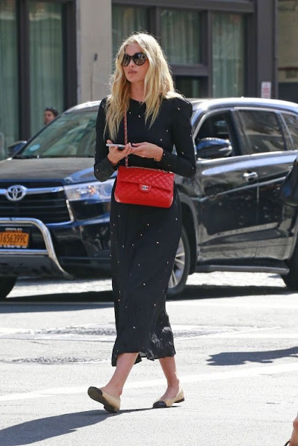 Elsa Hosk - Chanel bag and Chanel flats | Cool Chic Style Fashion