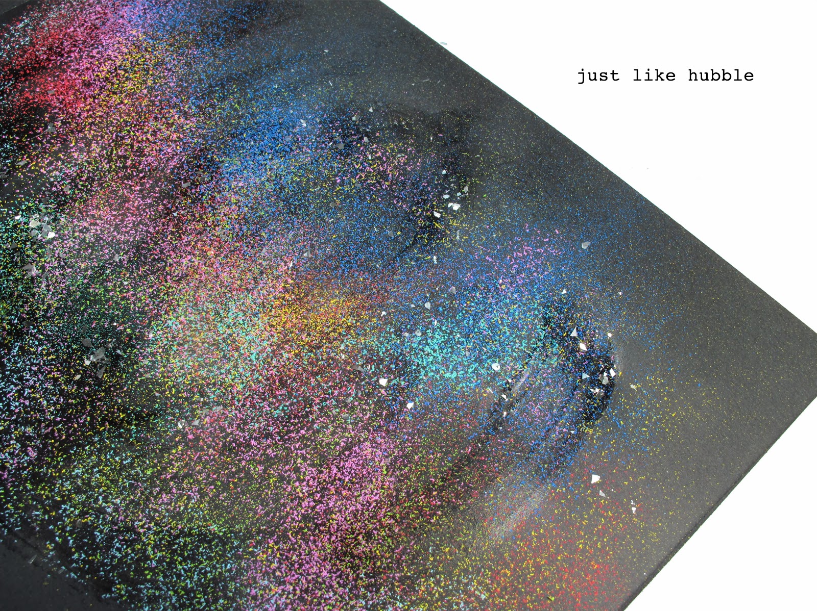 The Academy of Gentle Arts Galaxy chalk drawings