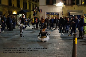 Florence Italy La Notte Bianca White Night Performance Spettacolo