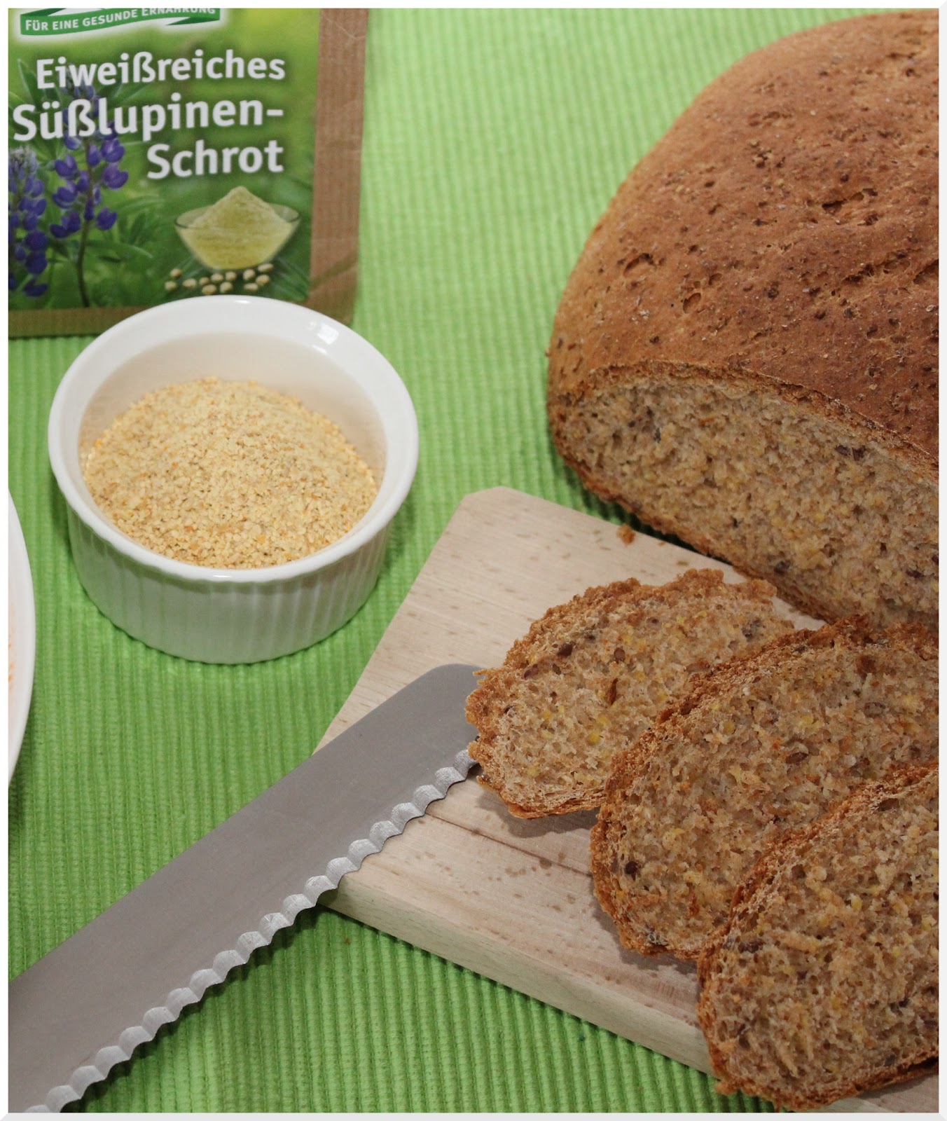 Glück gehabt: Eiweißbrot mit Süßlupinen-Schrot