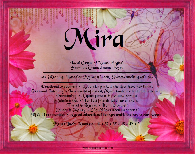 Mira Unique Names