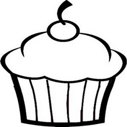 querridino desenhos para colorir cupcakes