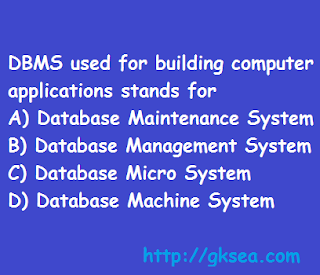 DBMS stands for Computer question