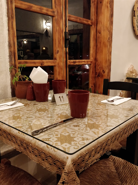 Table at Kantouni Tavern Mandria, Paphos Cyprus