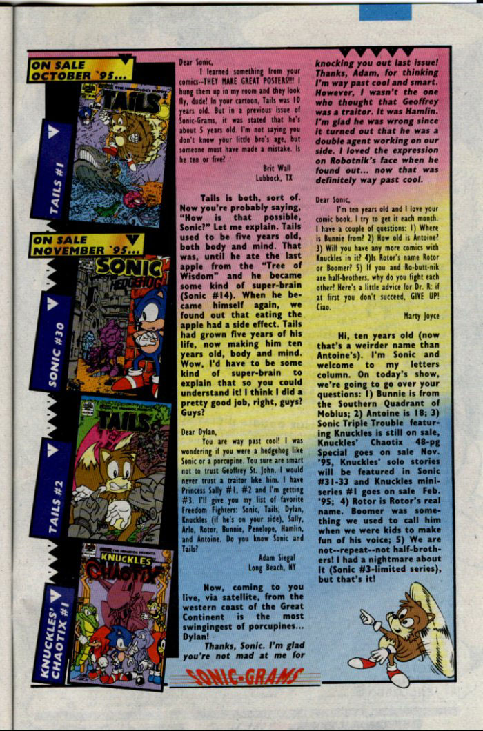 Read online Sonic The Hedgehog comic -  Issue #29 - 29