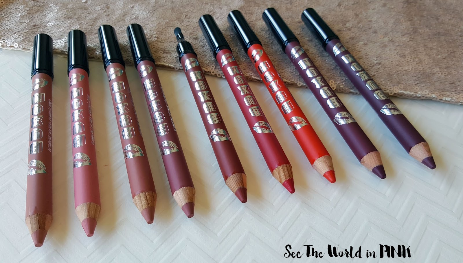 Buxom Plumpline Lip Liners - Swatches and Review! | See the World in PINK