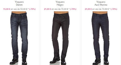 Ejemplos de vaqueros de la marca Best Mountain para hombre Vaqueros best mountain