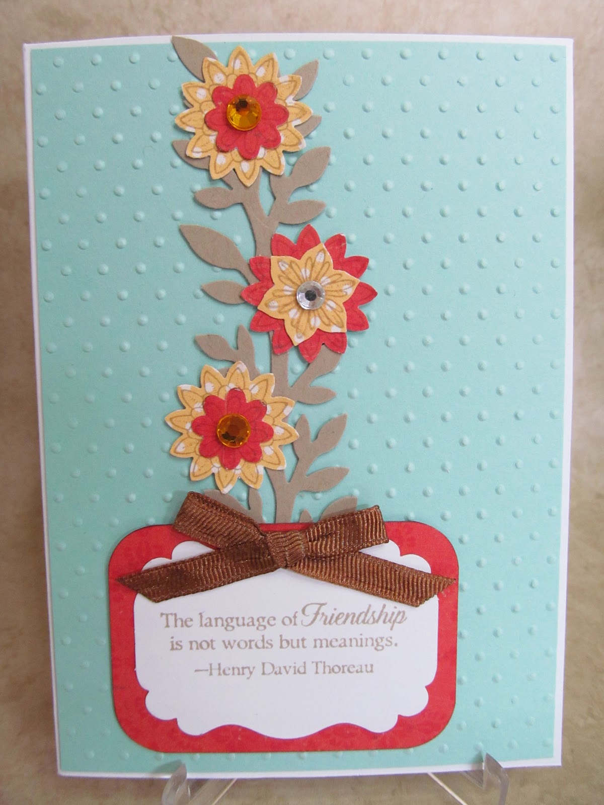 Savvy Handmade Cards Friendship Card