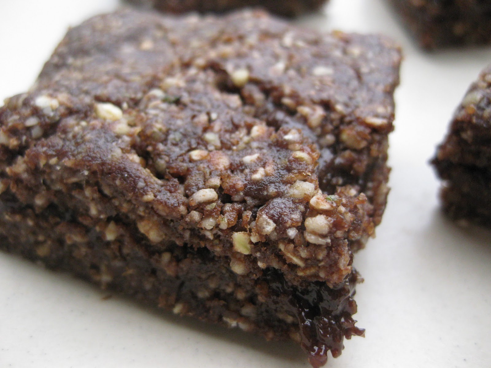 Vegan Mommy Chef NutFree Raw Brownies with Chocolate HempSeed Butter