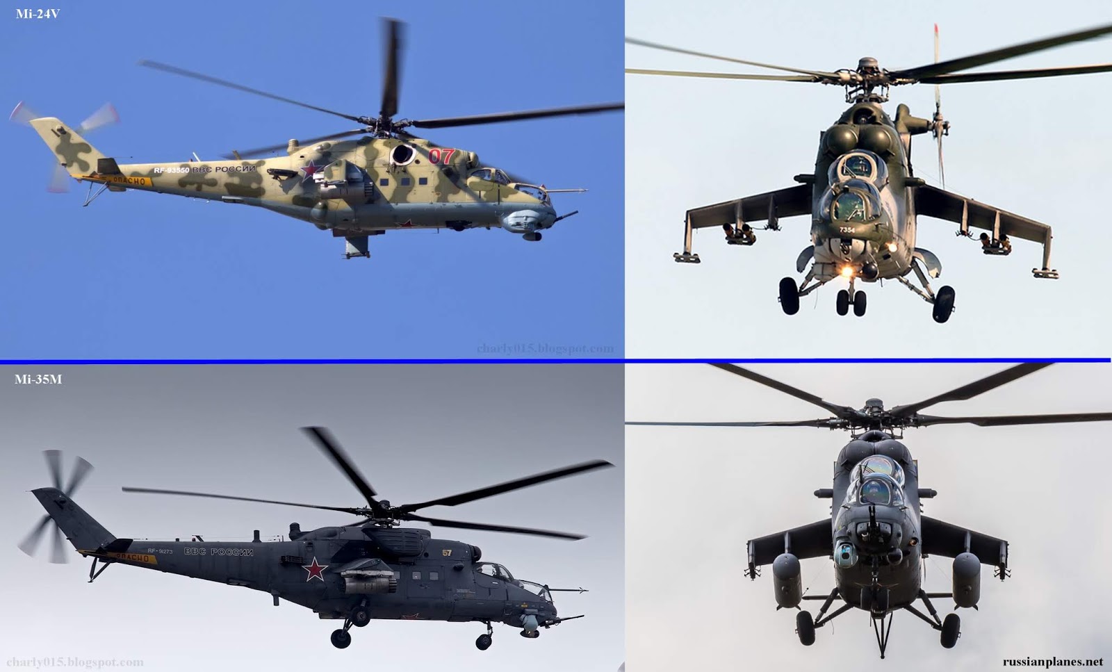 Análisis Militares ¿ Cómo diferenciar un helicóptero Mi24 de un Mi35