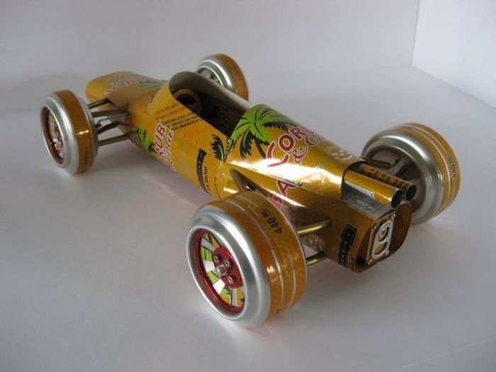 Cars from beer cans