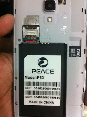 Peace P50 Flash File Firmware 100% Tested Without Password Download By Mobileflasherbd