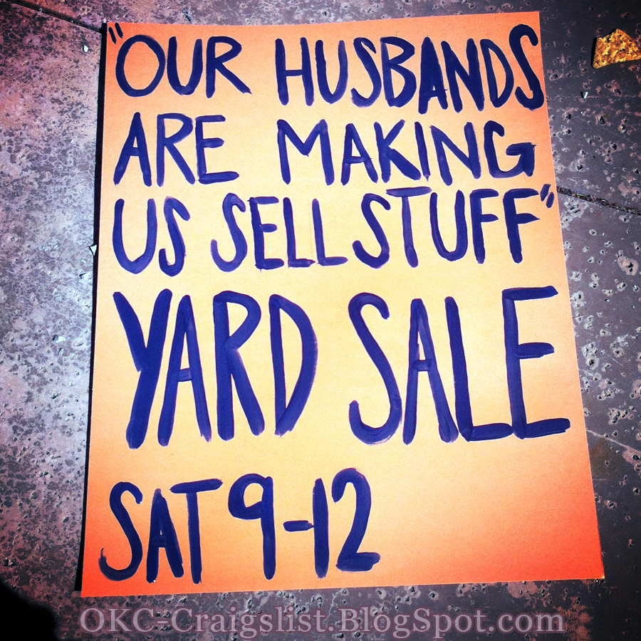 make garage sale sign