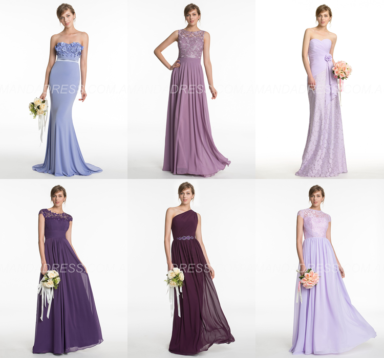 purple dresses