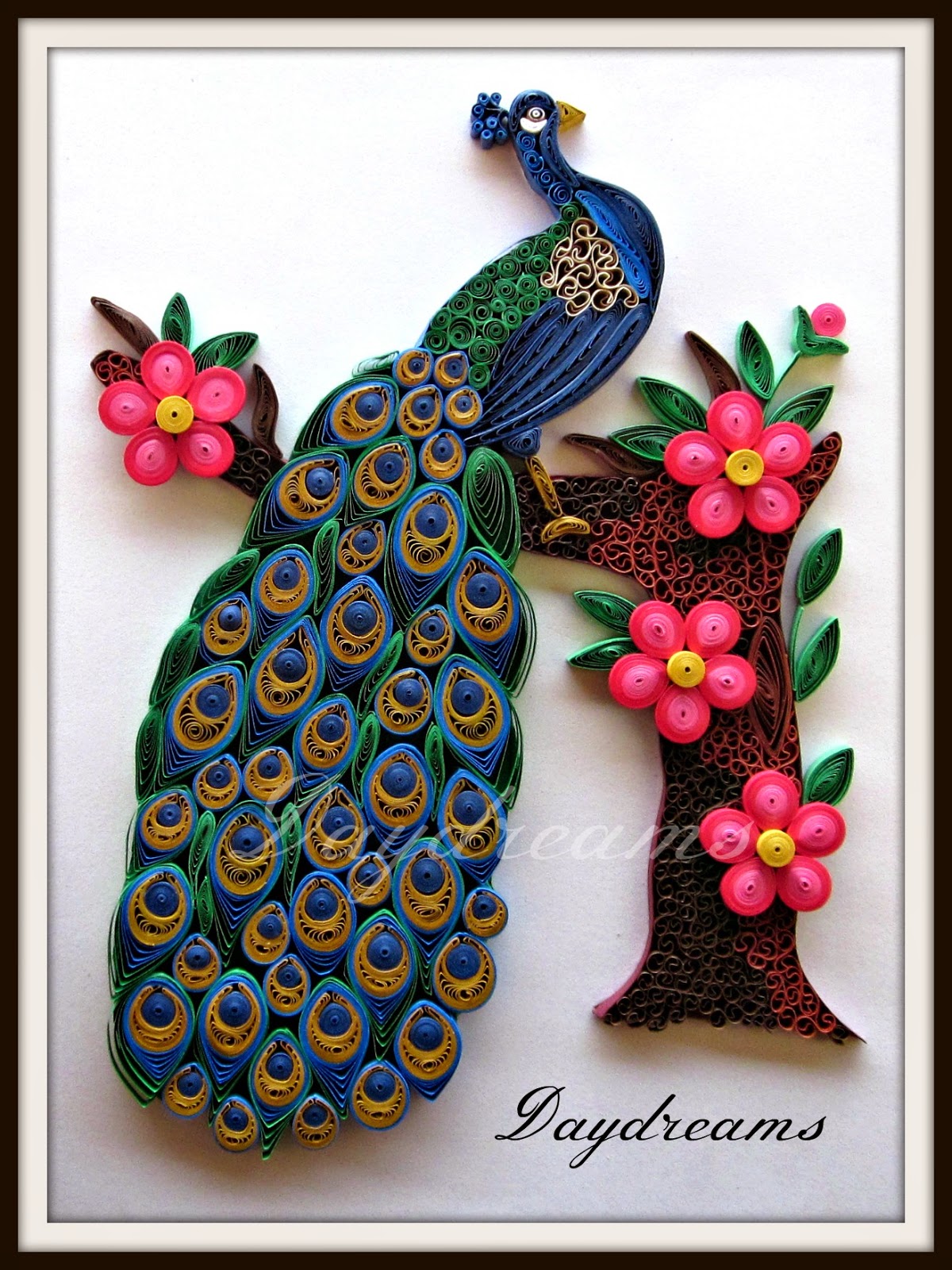 Peacock Paper Quilling 