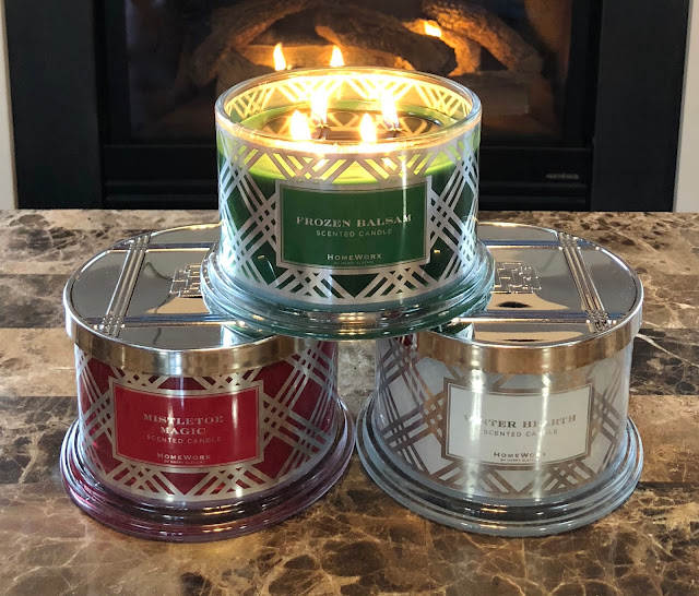 QVC's HomeWorx by Harry Slatkin TSV Set of Three Candles in Holiday Review Blue Skies for Me