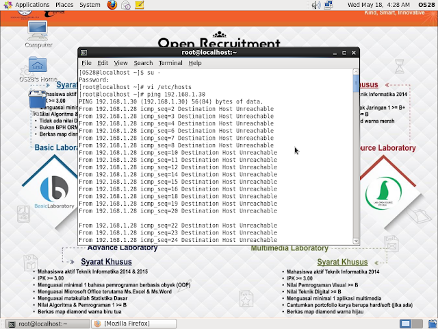 Destination host unreachable. Destination host unreachable. Ping host unreachable. Destination host unreachable. Destination host unreachable.
