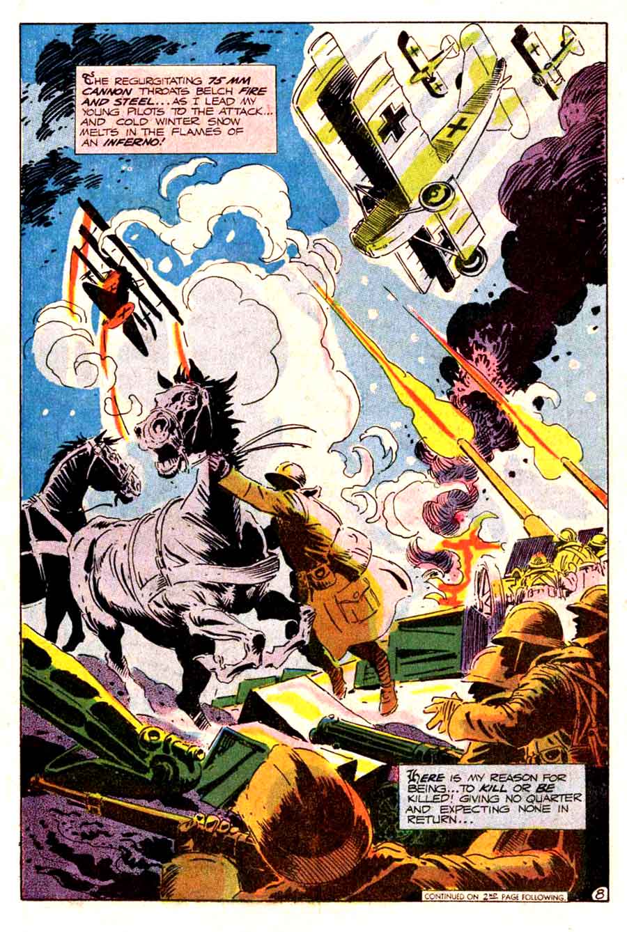 Star Spangled War v1 #143 enemy ace dc comic book page art by Joe Kubert Star Spangled War v1 #143 enemy ace dc comic book page art by Joe Kubert